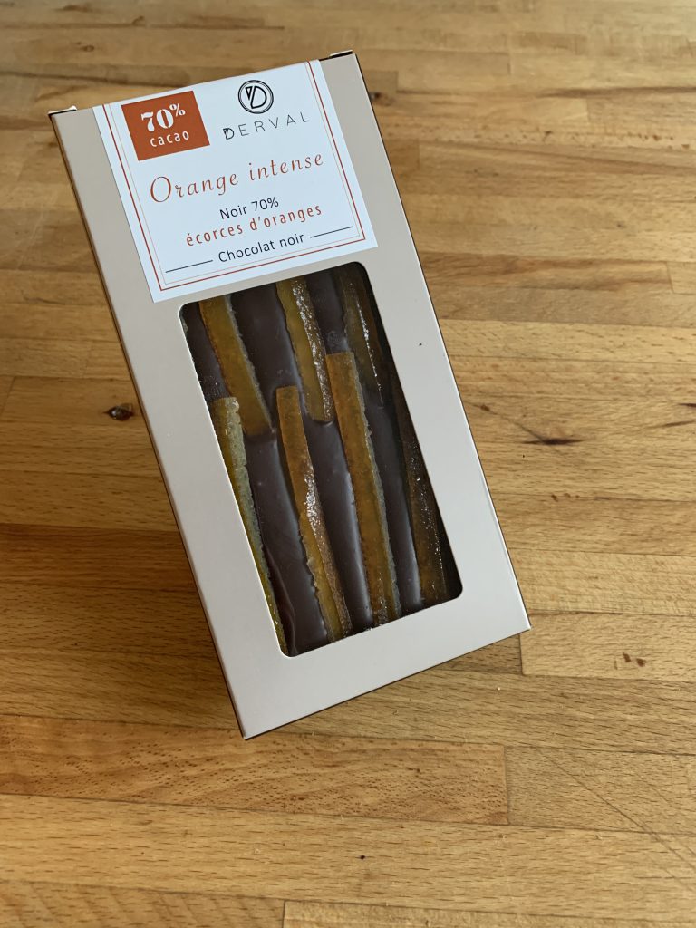 Tablette chocolat noir 70% Orange Intense