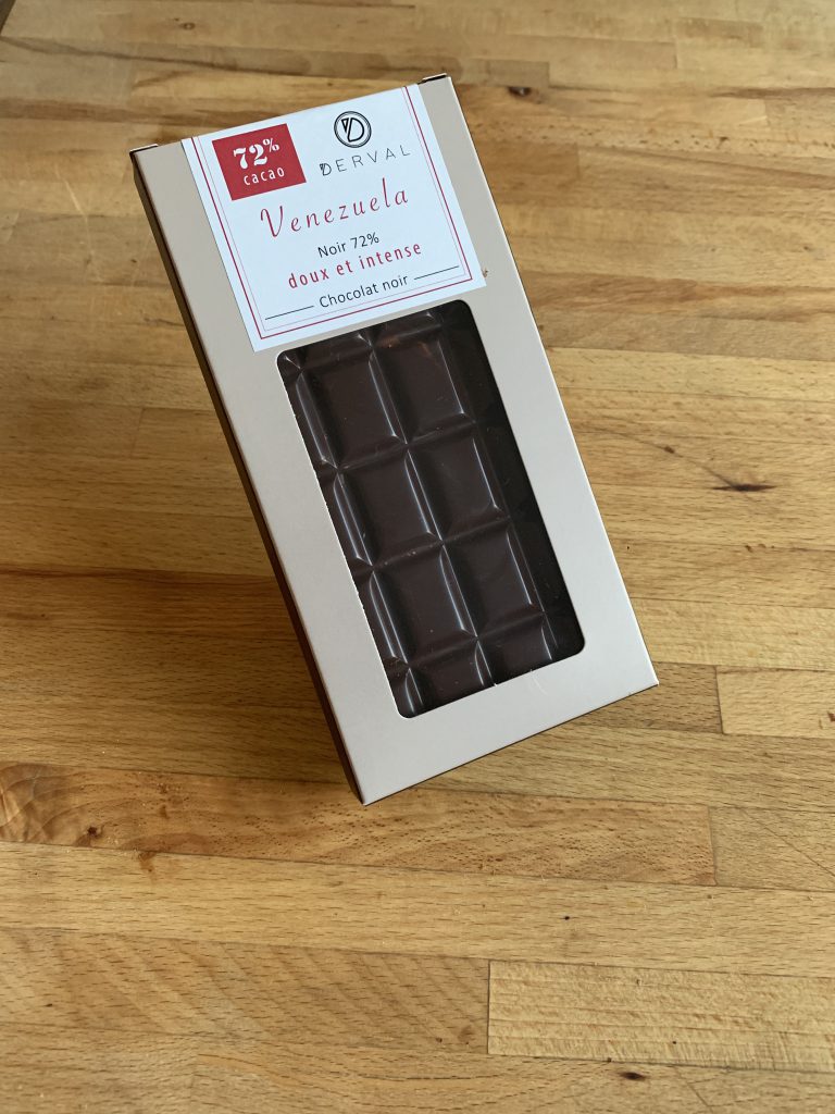 Tablette chocolat noir 72% Grand cru Venezuela