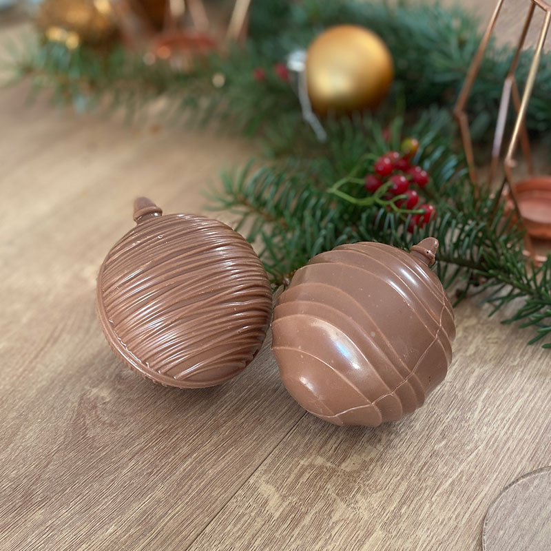 Boule de noël chocolat lait