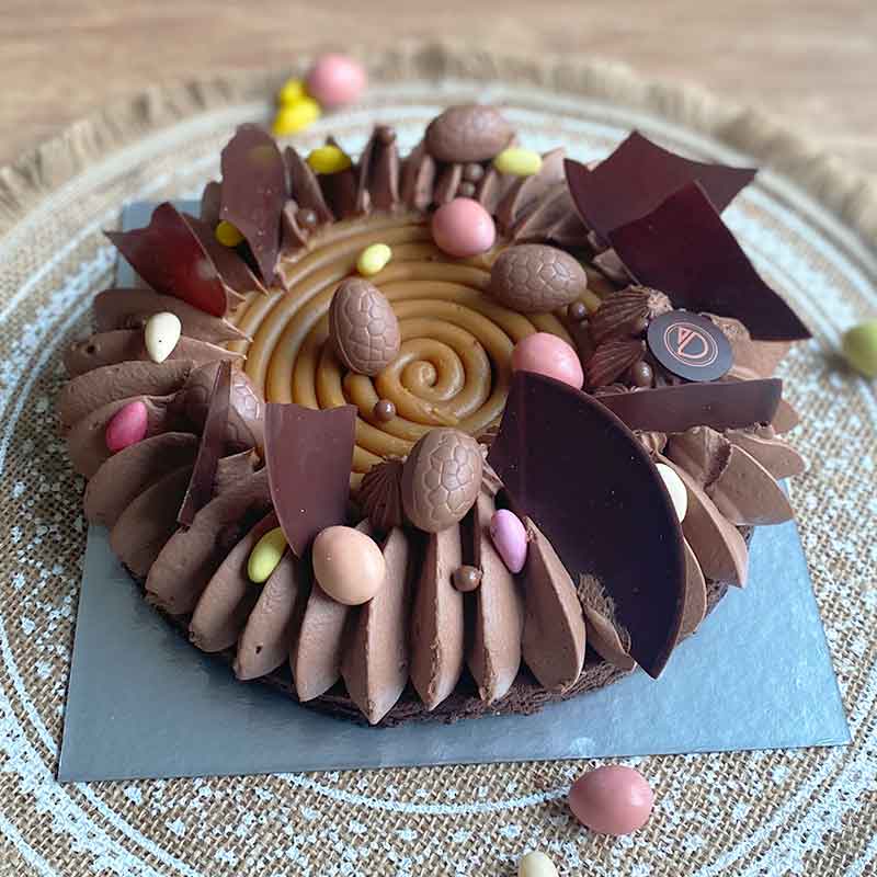 Fleur de Pâques Chocolat caramel-tonka
