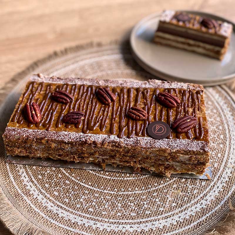 Mille-feuille Vanille praliné pécan