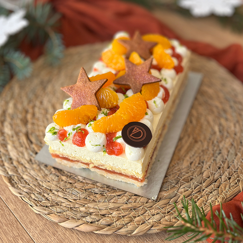 Bûche Soleil d’hiver (sans gluten)